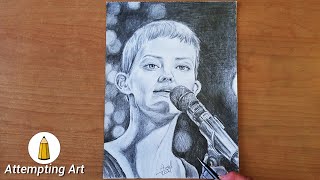 Drawing Jane Marczewski | Britain&#39;s Got Talent 2021 (Golden Buzzer) #Nightbirde