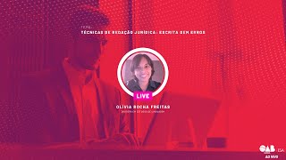 Live ESA Nacional - 23/09/2021 -  Técnicas de Redação Jurídica: escrita sem erros.