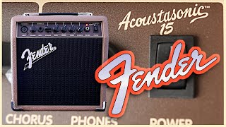Video thumbnail for Fender Acoustasonic Amp Review: The Acoustasonic 15 by Synths and Guitars