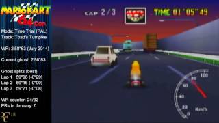 MK64 - World Record on Toad's Turnpike - 2'58"48 (NTSC: 2'28"44) by Matthias Rustemeyer