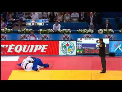 JUDO 2011 World Championships: Avtandil Tchrikishvili (GEO) - Loic Pietri (FRA)