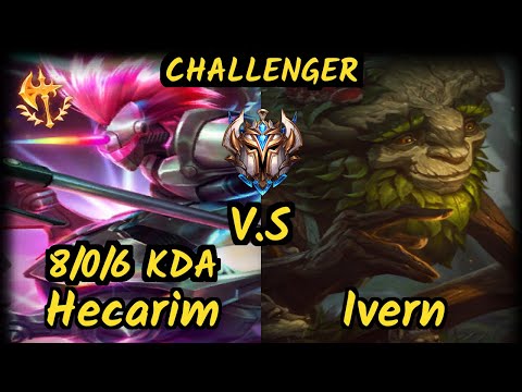 PNG Bgob (HECARIM) vs IVERN - 8/0/6 KDA JUNGLE CHALLENGER GAMEPLAY - BR