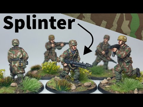 1/72 - WW2 German Fallschirmjager Splinter Pattern Camouflage Painting Tutorial! - AB Figures