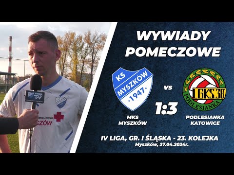 23. kolejka 2023/24: MKS Myszków - LGKS 38 Podlesianka Katowice 1:3