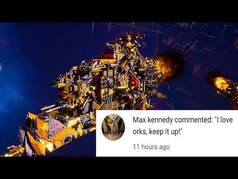 Orks vs Eldar Corsairs! - 1v1 Multiplayer Gameplay, Battlefleet Gothic Armada 2