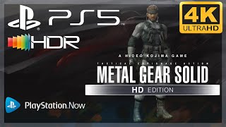 [4K/HDR] Metal Gear Solid HD Collection (MGS 2) / Playstation 5 Gameplay (via PS Now)