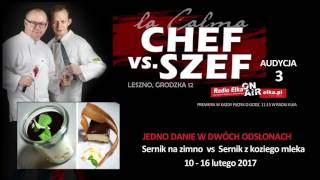 Wideo1: Chef vs Szef - potyczka 3. Sernik na dwa sposoby na Grodzkiej 12