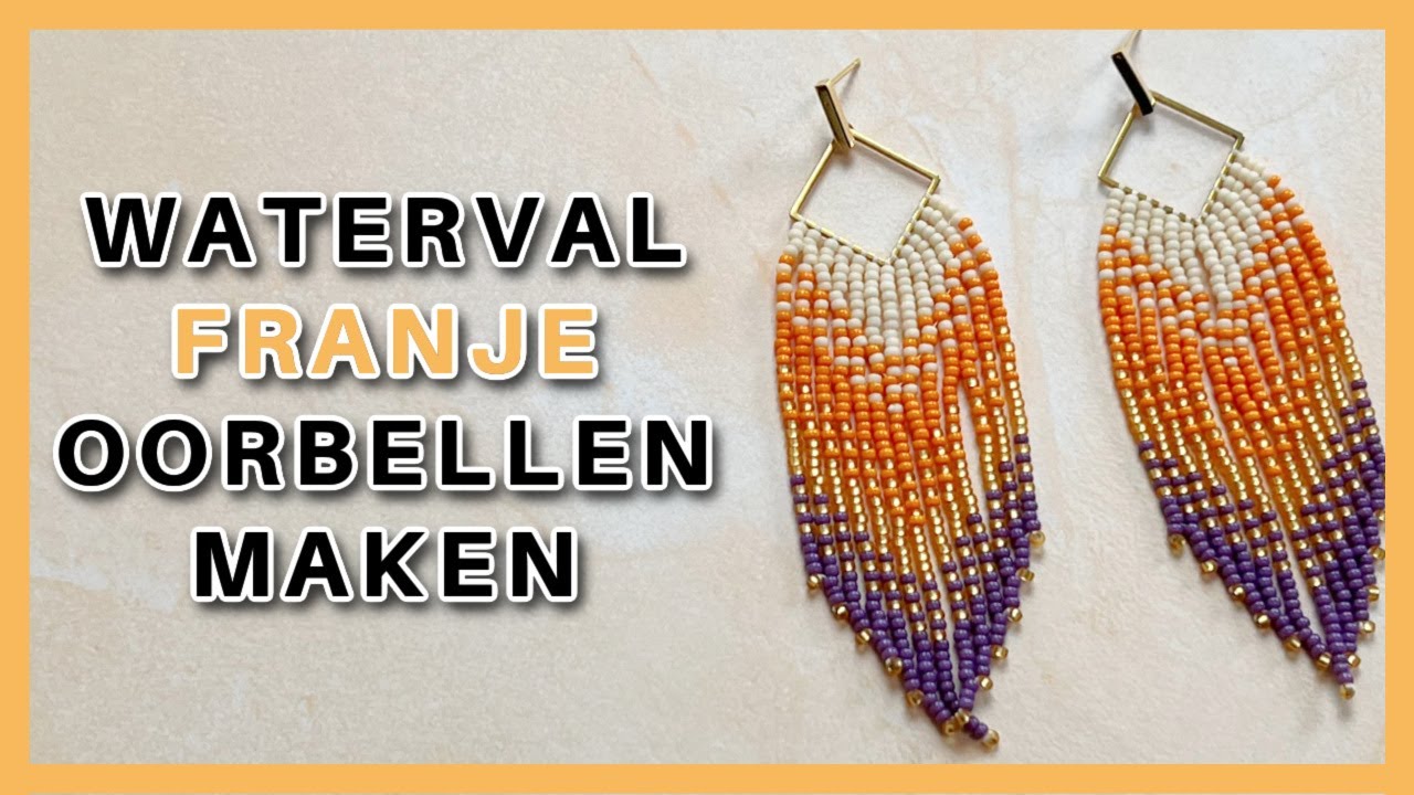 Waterval Franje Oorbellen Maken met Miyuki Rocailles