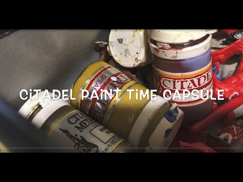 Opening a Games Workshop Citadel Paints Time Capsule