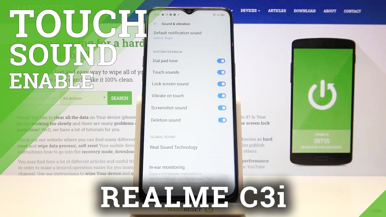 How to Activate Touch Sounds on REALME C3i – Enable or Disable Touch Sounds