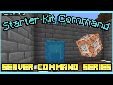 How to make a starter kit command | Minecraft Bedrock Edition