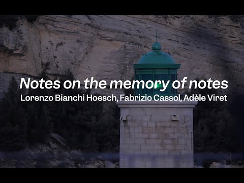 Notes on the memory of notes