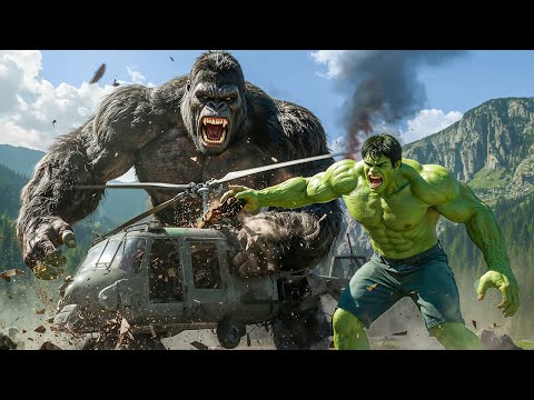 King Kong vs. Hulk: The confrontation begins on a military cargo plane