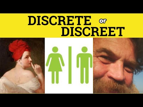 🔵 Discretion Discreet vs Discrete - Discretion Meaning - Discrete Examples - Discreet vs Discrete