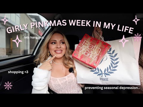 WEEKEND IN MY LIFE 🎀 Getting Into the Pinkmas Spirit! Shopping, Ornament Decorating &  Pink Vibes