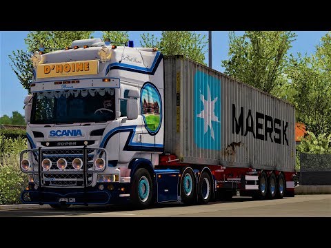ETS2 SCANIA R500 V8 D'HOINE ET FILS TRANSPORT - FRANCE