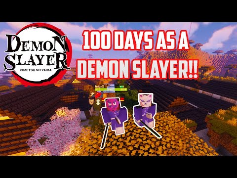 I Played 100 Days in Demon Slayer Minecraft Mod as a Duo! This Is What Happened!