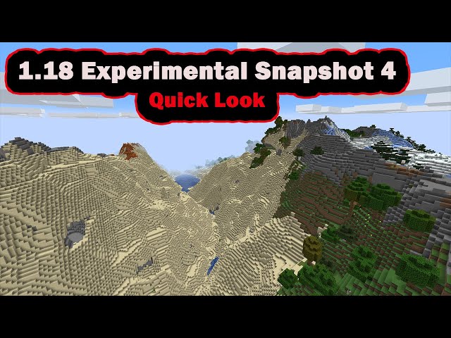Minecraft 1.18 Experimental Snapshot 4 for Java Edition: Full list of ...