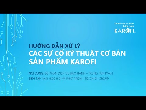 Hướng dẫn lắp đặt máy lọc nước Karofi KAD D88