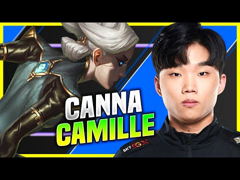 CANNA DOMINATING WITH CAMILLE! - T1 Canna Plays Camille Top vs Wukong! | KR SoloQ Patch 10.21