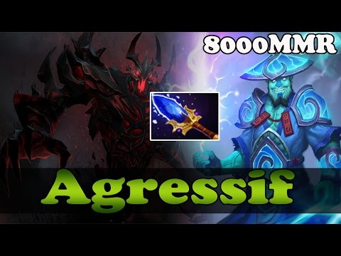 Agressif 8000 MMR Plays Shadow Fiend and Storm Spirit With Aghanim's scepter - Dota 2