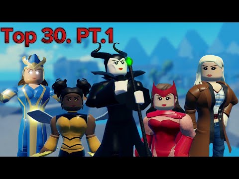 Top 30 best characters/skins in heroes online world. Pt.1 (30-21). Roblox