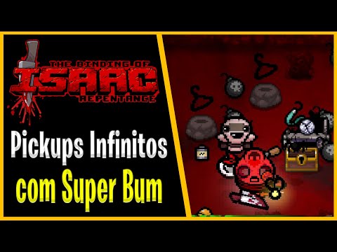 SUPER BUM POREM COM PICKUPS INFINITOS(ou quase) - The Binding of Isaac Repentance - #1012 PTBR