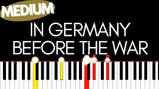 Randy Newman - In Germany Before the War | Medium Piano tutorial Karaoke Version