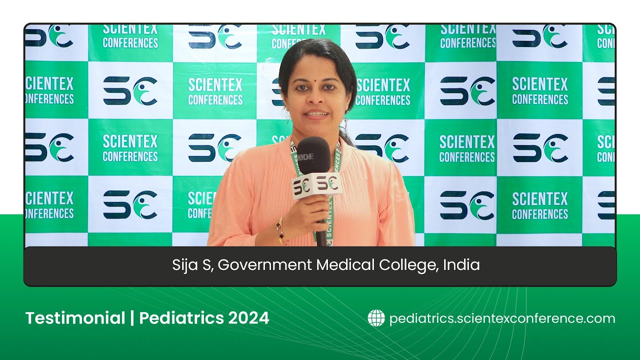 Sija S, Government Medical College, India, for Pediatrics 2024