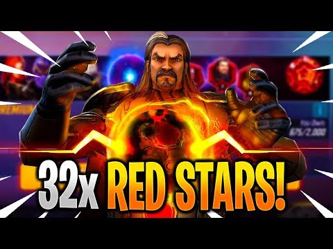 32x RED STAR ORB OPENING! - MARVEL Strike Force - MSF