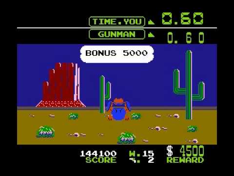 Wild Gunman (NES / Nintendo) - Gameplay