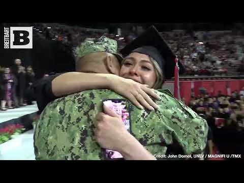 Military Dad Travels 30 Hours To Surprise Daughter At Graduation