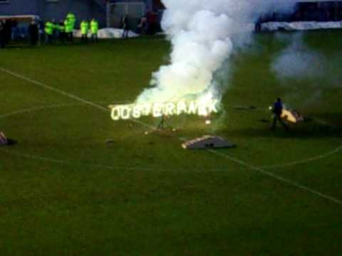 Afscheid Oosterpark Stadion - vuurwerk vaarwel