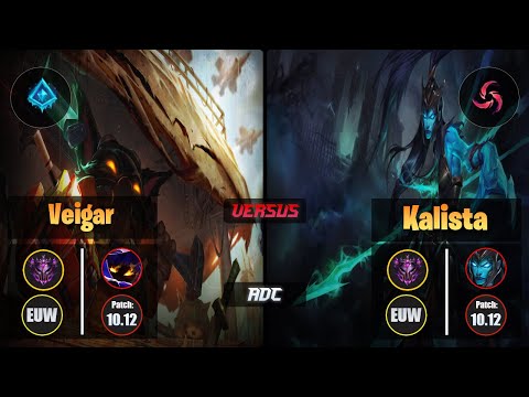 Master VEIGAR [Glacial Augment] (ADC) VS  KALISTA - Master EUW Patch 10.12