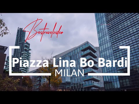 Milan, Italy Piazza Lina Bo Bardi! We walked it!
