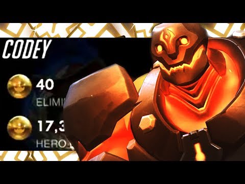CODEY INSANE ASHE! 40 ELIMS! [ OVERWATCH SEASON 18 TOP 500 ]