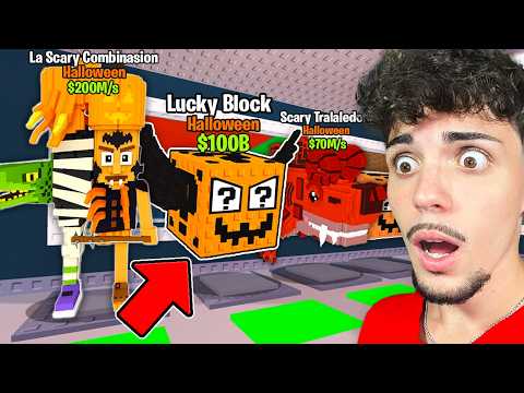 HO APERTO 99 NUOVI HALLOWEEN LUCKY BLOCK ESCLUSIVI su ROBLOX STEAL A BRAINROT!