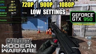 GTX 950 | Call of Duty: Modern Warfare BETA - 1080p, 900p, 720p