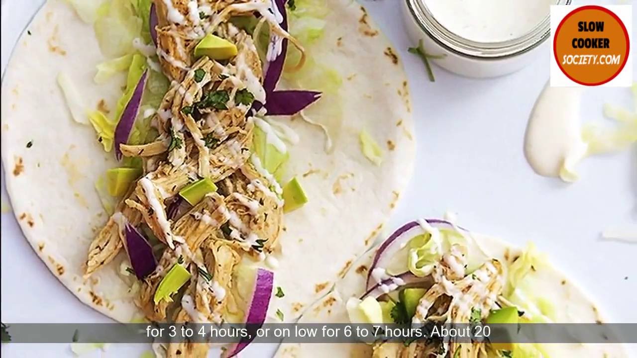 Easy and Delicious Slow Cooker Ranch Chicken Tacos