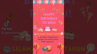 Download lagu Happy birthday to you, ucapan selamat ulang tahun #happybirthday #selamatulangtahun mp3