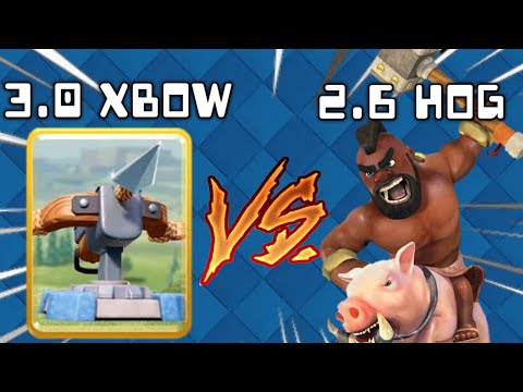 How to beat 2.6 hog cycle with 3.0 xbow, guide |Clash Royale|