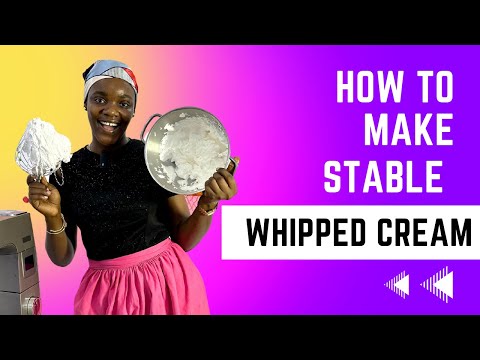How To Make The Most Stable Whipped Cream Ever! #whippedcream