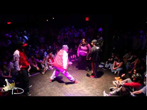 Juste Debout NYC 2013 | Poppin Quarter Finals | J rock and Popula  Breeze-Lee and Miss Funk