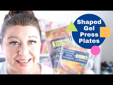 How to Use Gel Press Shaped Plates in Cardmaking
