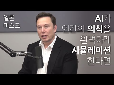 일론 머스크: AI가 인간의 의식을 완벽하게 시뮬레이션할 수 있다면