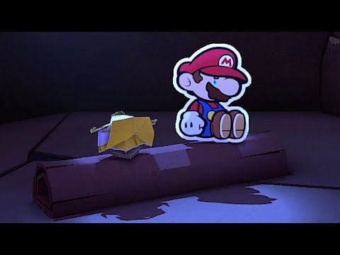Mario Shows Emotions After Bobby's Death - Paper Mario The Origami King