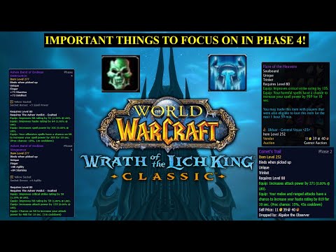 Wrath - Important Things To Do In Phase 4 (ICC) , Emblems, Gamma Dungeons, New VOA Boss & More!