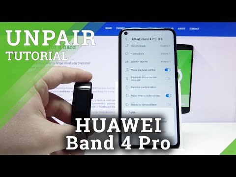 How to Unpair HUAWEI Band 4 Pro – Disconnect Watch with Smartphone