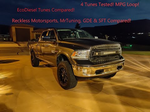 EcoDiesel Tunes Compared! MRTUNING, SFT, GDE AND Reckless Motorsports. Part 1: MPG Test!