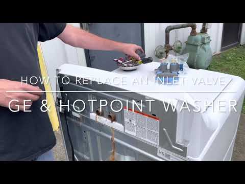 How to replace an Inlet Valve on a GE & Hot Point Washer